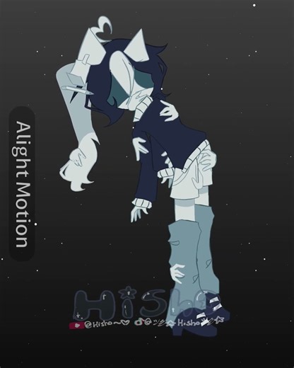 Pushing on me meme ft : hisho (⚠️LORE OC⚠️) #fpe #tweening #fundamentalpapereducation #art #oc 🤍🖤