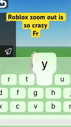 Roblox zoom out is so crazy for real