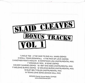 Slaid Cleaves - Bonus Tracks, Vol. 1