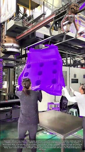 Blow Molded vs. Injection Molded Plastic Pallet: Industrial Process Making Heavy-Duty Plastic Pallet