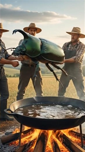 Cooking a Giant Cockroach