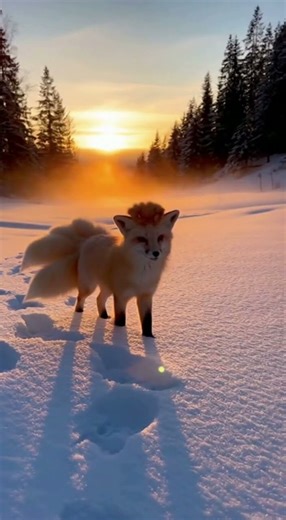 A Real Vulpix Found in the Snow! #wildlife