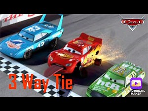 Pixar Cars 3 Way Tie Scene