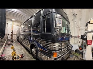 Prevost bus inspection continued. Clean bill of health.