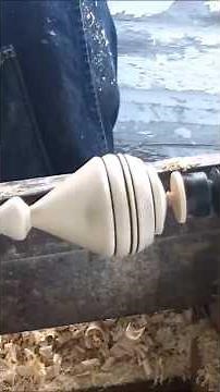 Amish Craftsman Turning Wooden Tops by Hand — Incredible Skill!