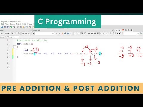 Pre Addition And Post Addition | C Programming | Coding
