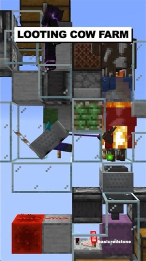 Best Looting Cow Farm in Minecraft #shorts