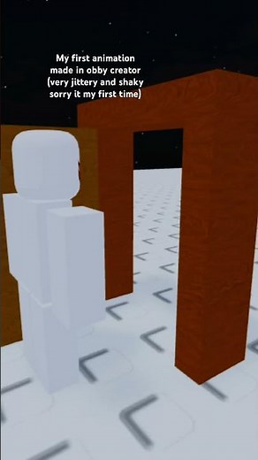 My first animation in obby creator #roblox #animation #obbycreator