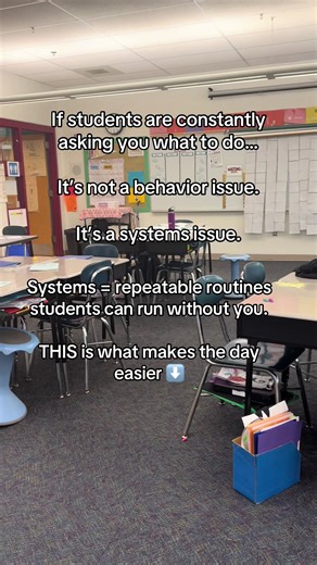 Classroom systems aren’t reward charts or rule lists 👀 They’re repeatable routines that tell students: what to do, when to do it, and how to do it - without needing you every time. 🙌 When systems are clear, classroom management feels calmer. When they’re not, everything feels harder than it needs to. If you’re noticing things slipping, I made a free Classroom Systems Audit to help you figure out what’s worth reteaching - and what you can leave alone. Link in bio 🤍 #classroommanagement #behavi
