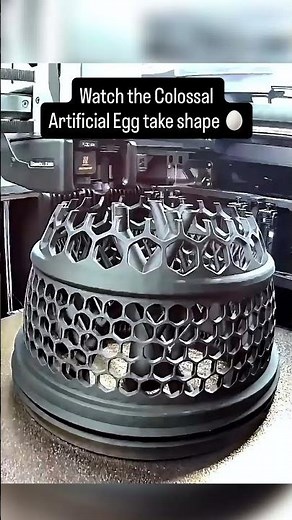 Watch the Colossal Artificial Egg Take Shape