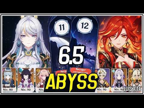 ABISMO 6.5 Nivel 11 & 12 • ABRIL 2026 GENSHIN IMPACT• ZIBAI C0 🐎 MAVUIKA C0 🔥 abyss LUNA VI Linnea