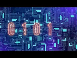 Binary Code 4K Long Loop Motion Background ( No Copyright)