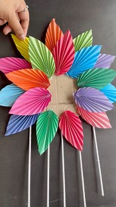 706K views · 4.4K reactions | Amazing colourful wall decor #craft #reels #reelsfb #easy #papercraft #homedecor #handmade #walldecor #diy #fbpost2025 #creative #handmade | Ayesha's Creation | Facebook