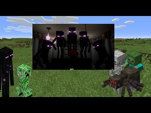 Minecraft mobs reacts to Enderman Rap
