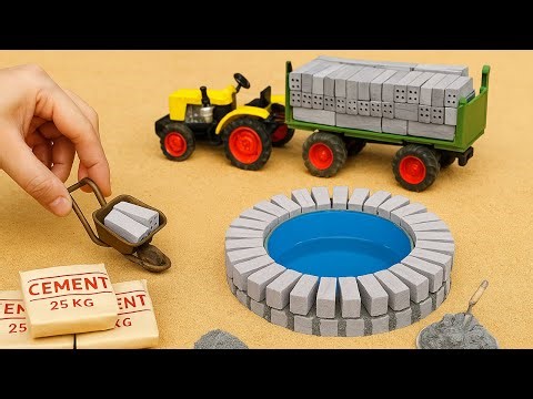 Build a Small Water Well – Fun DIY Science Project Experiment with Bricks and Cement