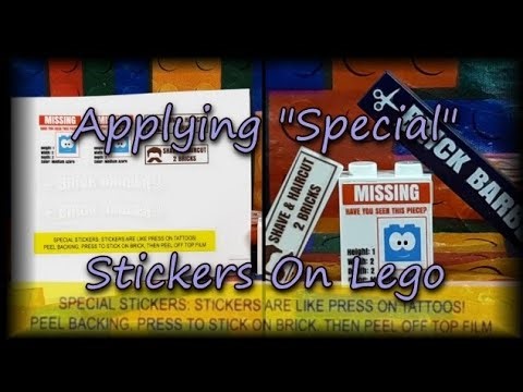 Applying "Special" Stickers On Lego | Tutorial