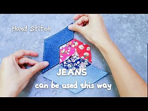 JEANS can be used this way / more than 10 different styles パッチワーク #Patchwork