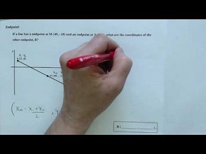 Finding the Endpoint Coordinates of a Line Example