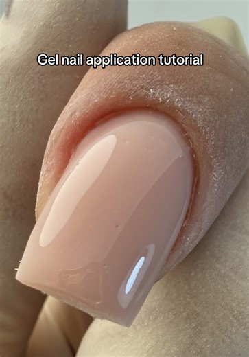 Gel nail application tutorial 🎀 Follow for more nail tutorials and hacks 🎀💕 #nailtok #nailtutorial #gelnailextension #gelnail #naileducator #naileducation #nailtech #begginernailtech