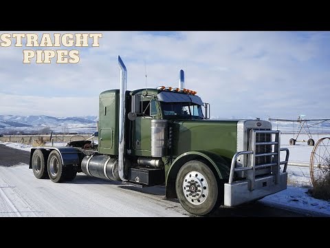 PETERBILT 379 7 INCH STRAIGHT PIPES - 379 build part 8 - 7 inch stacks install