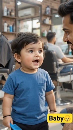 Baby 👶 Saloon Shop Me Gaya | Ai Baby Video !