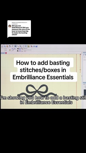 Adding Basting Stitches in Embrilliance Essentials