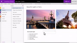 Các tác vụ cơ bản trong OneNote trên web