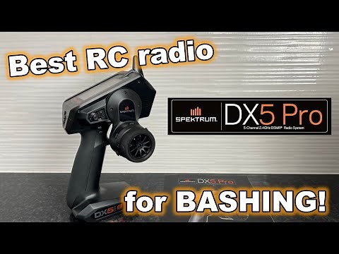 Best RC Radio for Bashing! Spektrum DX5 Pro Active Review (feat. Associated Rival MT8)