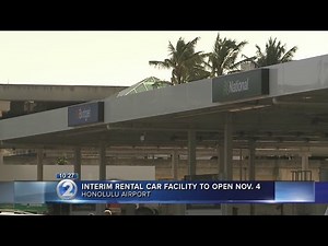 Temporary car rental facility to open at Honolulu International Airport