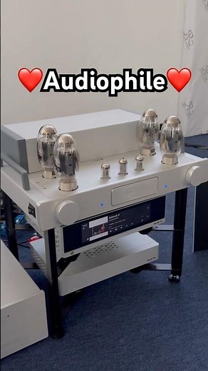 Audiophile HighEnd Tube Stereo Sound System 🔥 #hiend #audio #hifi #speaker #setup