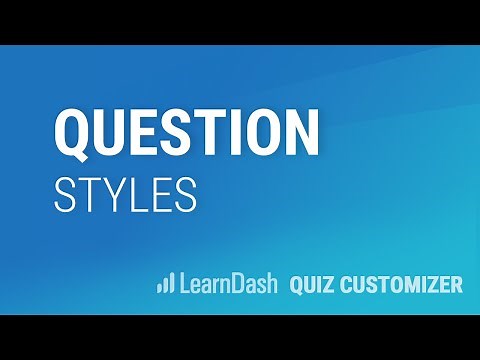 LearnDash Quiz Customizer - Question Styles