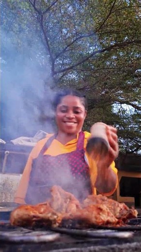 Perfectly grilled chicken by Aunty DebzZz in Lugbe, Abuja. #grilledchicken #grilledmeat #bbq #abuja