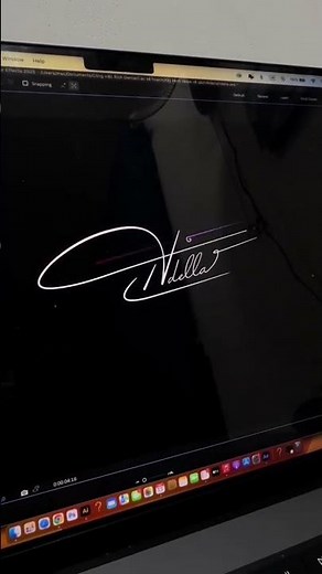 Elegant Signature Logo Animation in After Effects | Cinematic Reveal