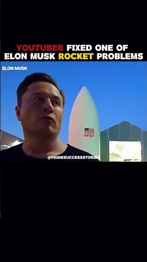 Youtuber Fixed One Of Elon Musk Rocket Proble #elonmusk #youtuber
