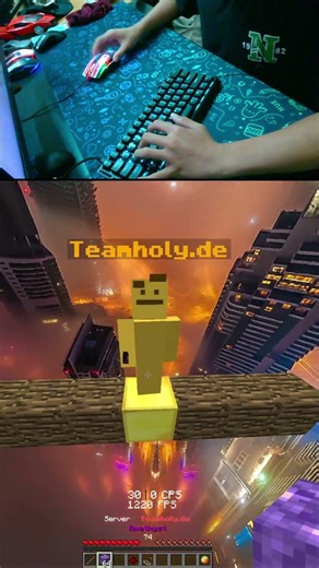 SATISFYING ASMR DRAG CLICK #minecraft #shorts #gaming #bedwars