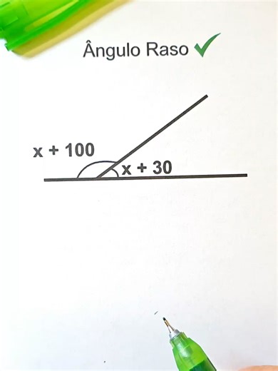 Ângulo raso #math #maths #mathtrick #mathematics