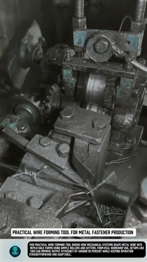 Practical Wire Forming Tool for Metal Fastener Production #tools