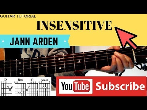 Insensitive Guitar Tutorial with Chords and Lyrics