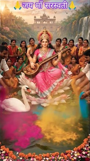 Maa saraswati #maa #saraswati #vidya #devi #hindu #goddess #saraswatipuja #pooja #shorts