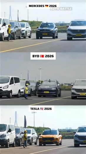MERCEDES vs BYD vs TESLA: The Ultimate AEB Life-Saving Test! ⚠️