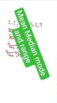 Mean, Median, Mode & Range Explained Clearly GCSE IGCSE