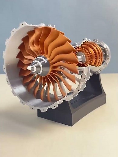 TR900 Turbofan Engine Model (AT-28CM-A) - Full Build LED Turbojet Replica | DIY Desk Toy & STEM Gift