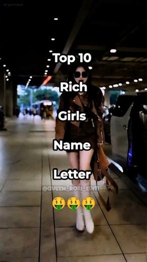 Top 10 Rich Girls Name Letters 💎👑Is Your Name On The Luxury List? ✨💸 #Shorts #Aesthetic