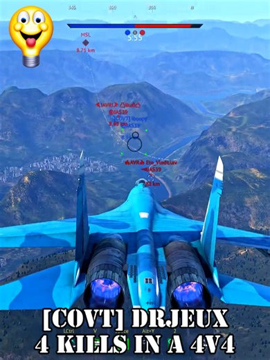 [COVT] DrJeux lands 4 Kills in an Air Superiority Tournament Round #su27flanker #warthunderaviation #warthundertiktok #warthunder #covertsquadron #fyp #aircombat #dogfight #toptier #warthundertournaments @drjeuxwt