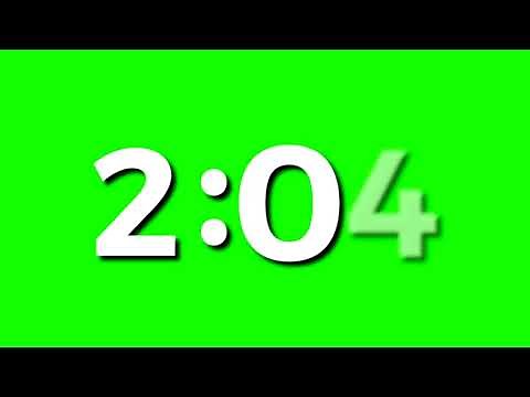 4K Green Screen Free - FIVE (5) MINUTE COUNTDOWN TIMER WITH LOUD ALARM