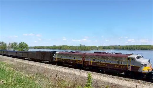 25K views · 575 reactions | Here’s another clip of Canadian Pacific 2816 from the field. Railfan & Railroad columnist Bob Gallegos (be sure to check out his Transit Current column every month!) caught this scene of the CPKC Final Spike Steam Tour passing through Dakota, Minnesota, bound for Portage, Wisconsin. Tomorrow it’s on to Chicagoland. | Railfan & Railroad Magazine | Facebook