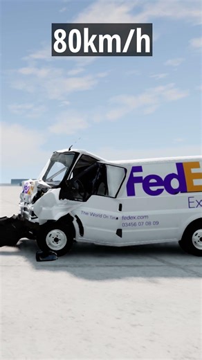 Ford Transit courier Crash Test - BeamNG.drive