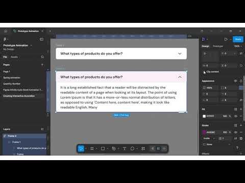 Interactive FAQ Accordion Prototypes in Figma | Figma Prototypes