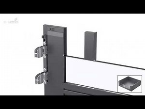 Schubkastensystem AvanTech YOU. Gestaltbare Innenfront. Montageanimation