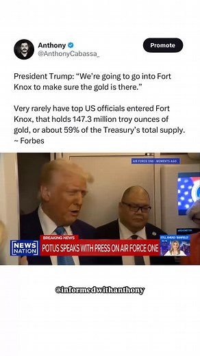 27K views · 8.4K reactions | Where would the gold be? 樂 “The Fort Knox depository has only open its doors to non authorized personnel on three occasions: in 1943 for President Franklin, D Roosevelt, in 1974, for 10 Congress members to breakdown “cobwebs” to reassure the public that their gold is intact and safe, and in 2017 for a delegation, including Senator, Mitch McConnell of Kentucky” ~ Forbes | Informed with Anthony | Facebook